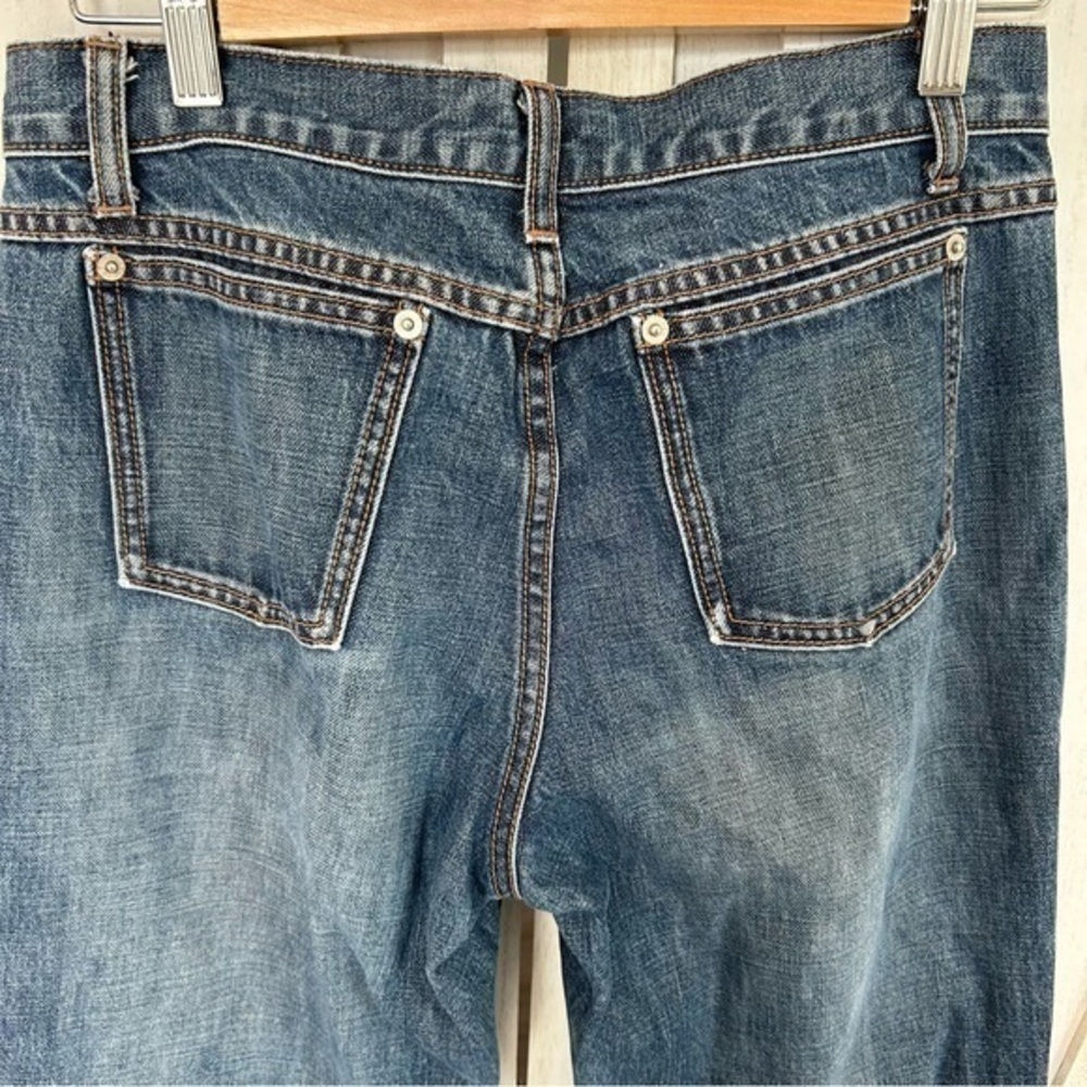 โจJ Crew button fly crop boyfriend blue jeans ๐ 4 - Picture 5 of 10